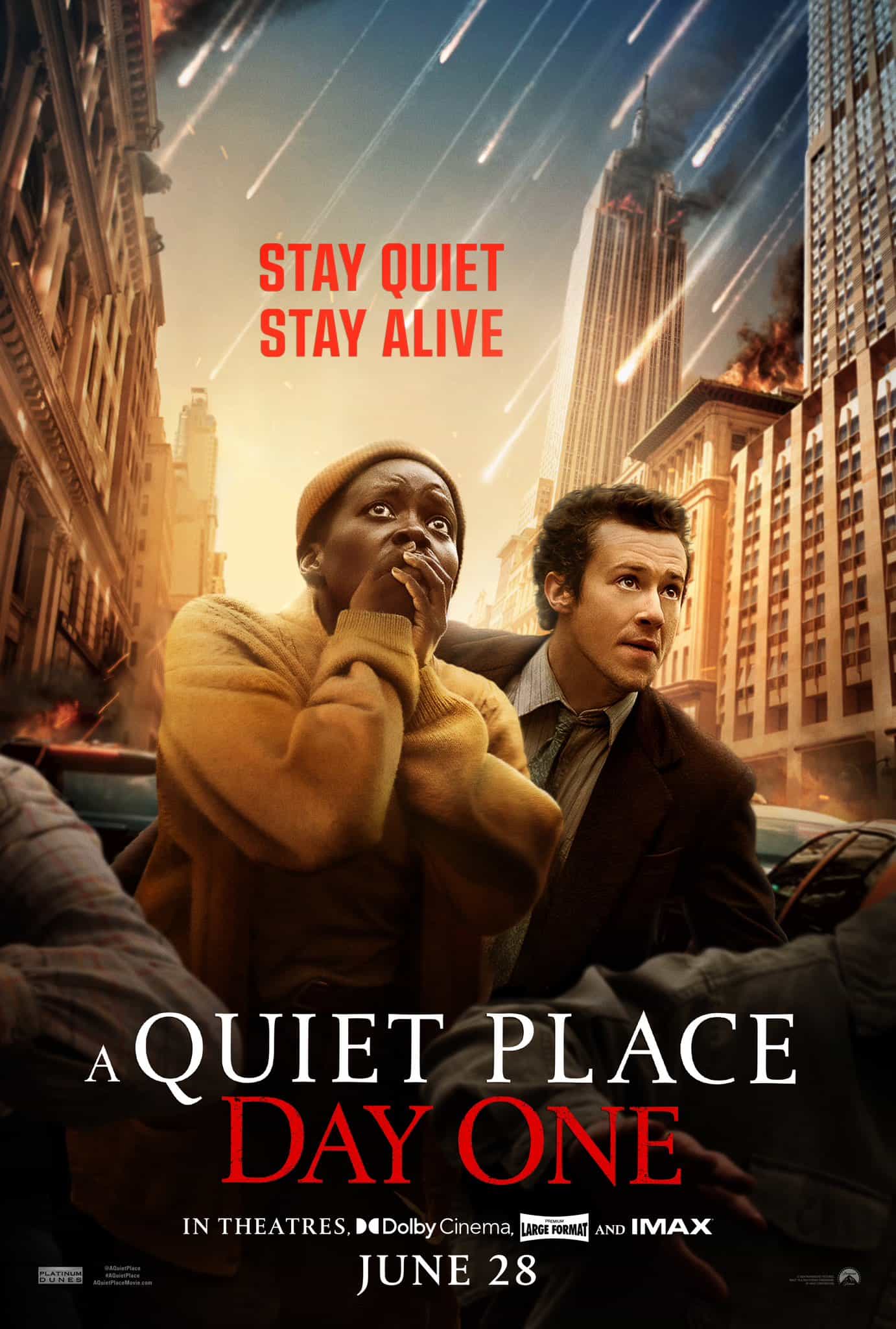 Check out the new trailer and poster for upcoming movie A Quiet Place: Day One which stars Lupita Nyong
