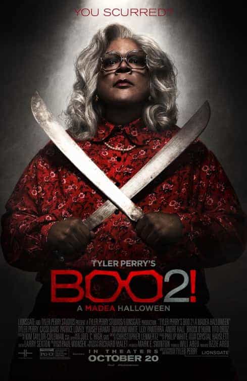 US box office weekend 20th October 2017:  Boo 2! A Madea Halloween hits the top on its debut weekend