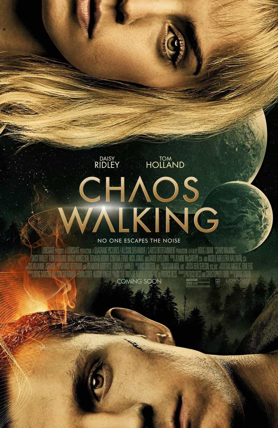 Chaos Walking is given a 12 age rating in the UK for moderate violence, threat, injury detail