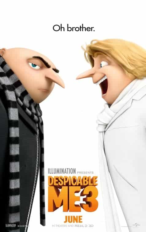 UK Box Office Weekend Report 30th June - 2nd July 2017:  Despicable Me 3 tops the box office on its debut weekend and knocks Transformers down the chart