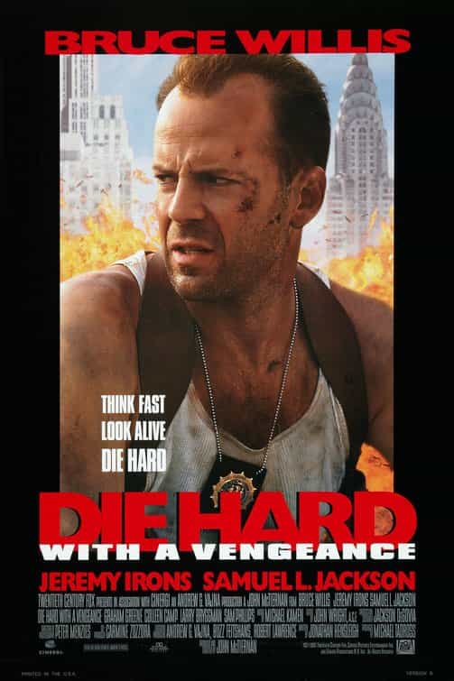 Historical UK Box Office - Die Hard With A Vengeance (1995), Angel Has Fallen (2019), Charlie And The Chocolate Factory (2005)