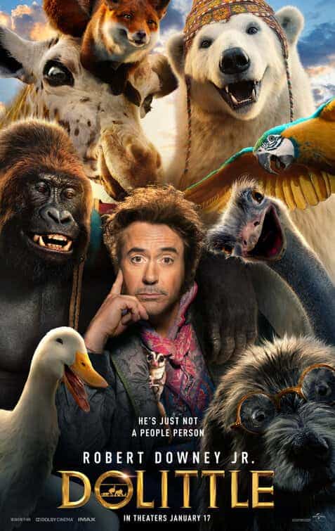 Home Entertainment Streaming and Disk Sales 10th - 16th June 2020:  Dolittle makes its debut at the top pushing Will Smith down to 5