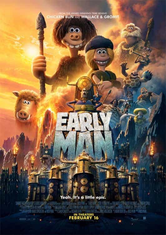 Early Man gets a PG rating for infrequent mild bad language, threat