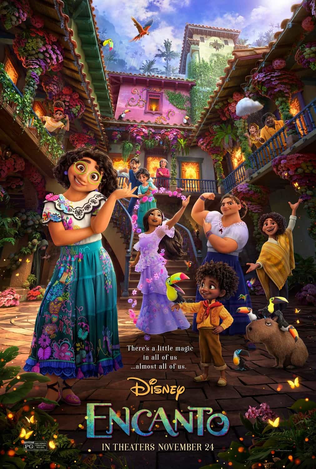 Global Box Office Figures 26th - 28th November 2021:  Disney take Encanto to number 1 on its debut weekend of release while House of Gucci is new at 3
