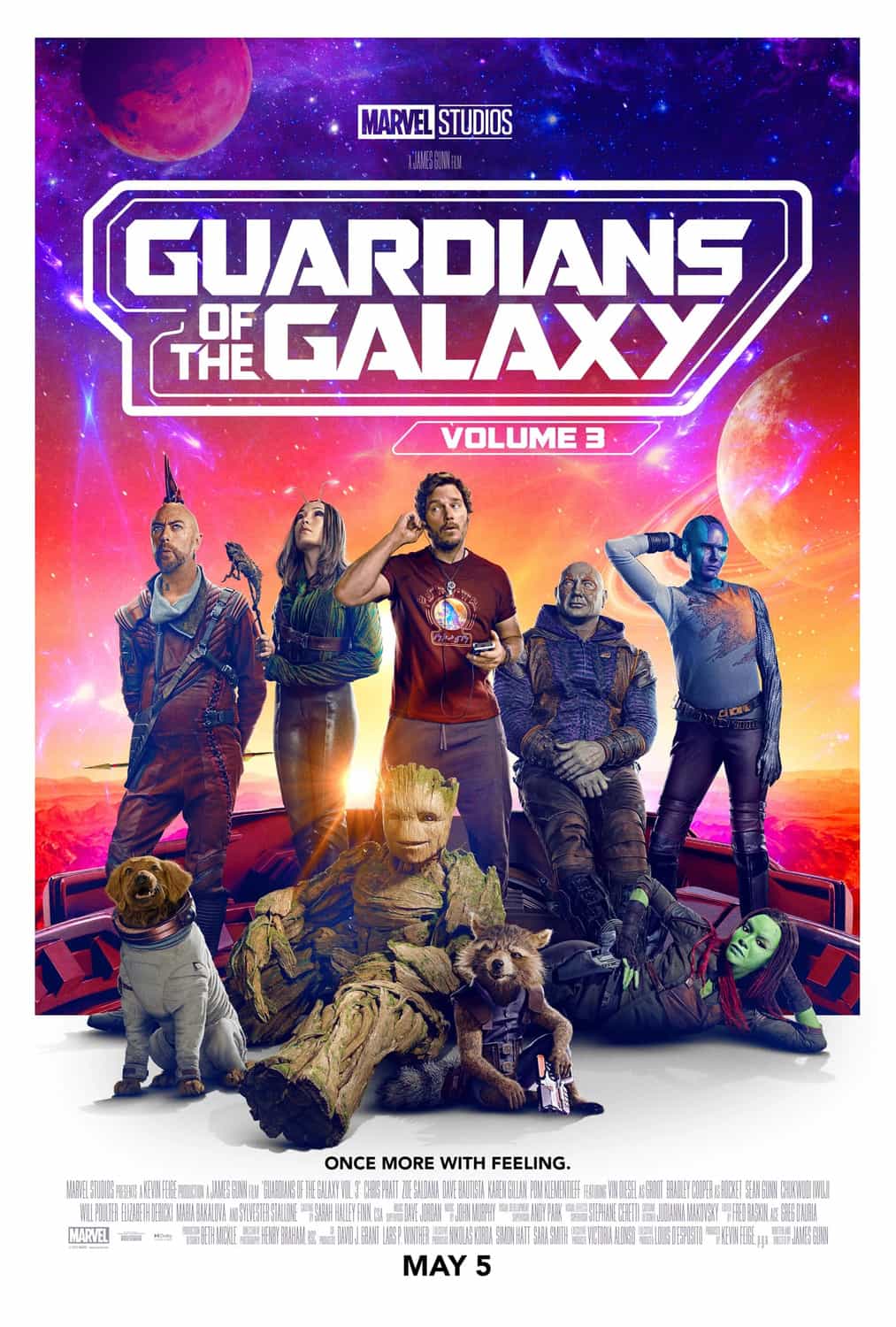 Check out the new trailer and poster which has been released for Guardians of the Galaxy Vol 3 which stars Chris Pratt - movie UK release date 5th May 2023