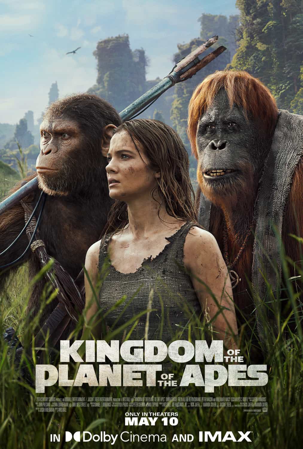 Global Box Office Weekend Report 10th - 12th May 2024:  Kingdom of the Planet of the Apes is the top movie globally as its released in 53 counties and takes $129 Million on its debut