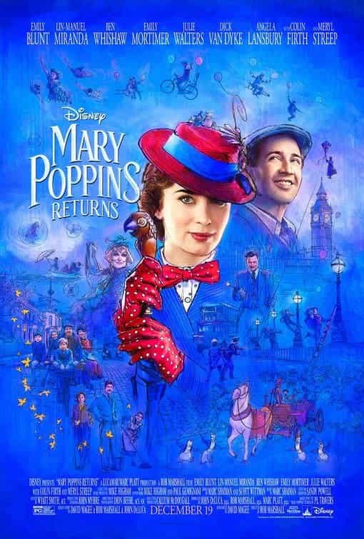 First trailer for Mary Poppins returns starring Emily Blunt and released Christmas of 2018