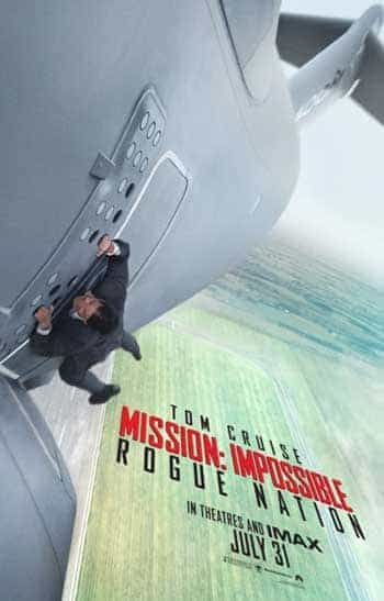 World Box Office Report Weekending 2nd August 2015:  Mission:Impossible is top in the world
