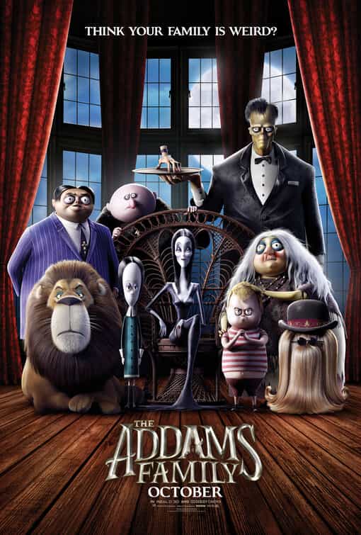 New trailer for the animated version of The Addams Family starring the voices of Oscar Isaac and Chloe Grace Moretz