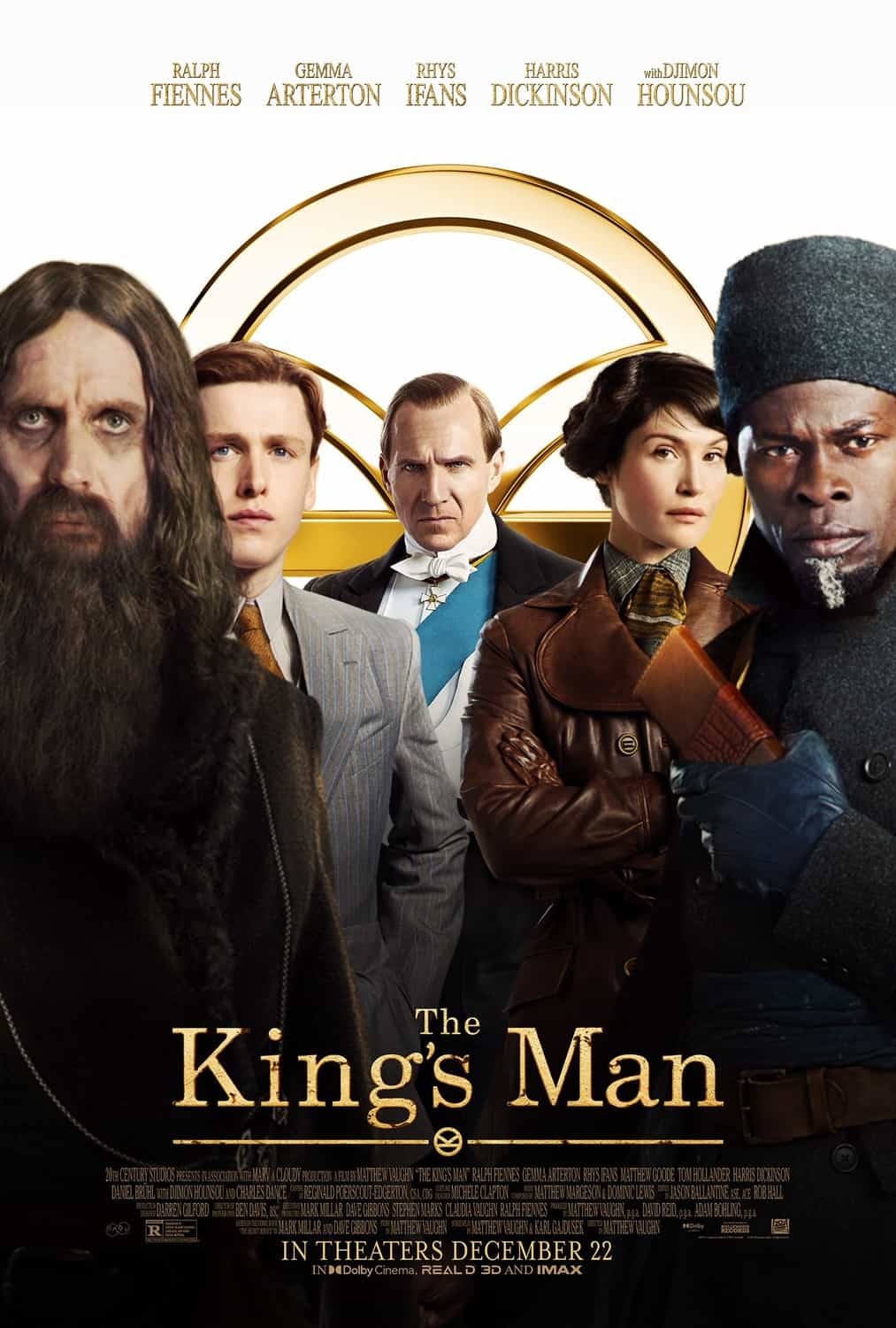 New poster release for The Kings Man starring Ralph Fiennes - movie release date 16th September 2020