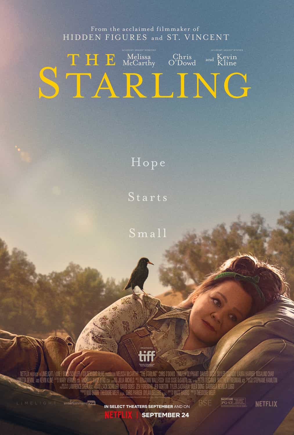 New movie preview UK releases Friday 17th September 2021 - The Starling, Everybody
