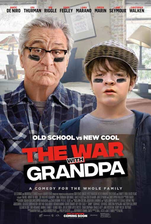 US Box Office Weekend Report 9th - 11th October 2020:  The War With Grandpa starring Robert De Niro is the highest debut of the weekend and the first new number 1 movie in 5 weeks